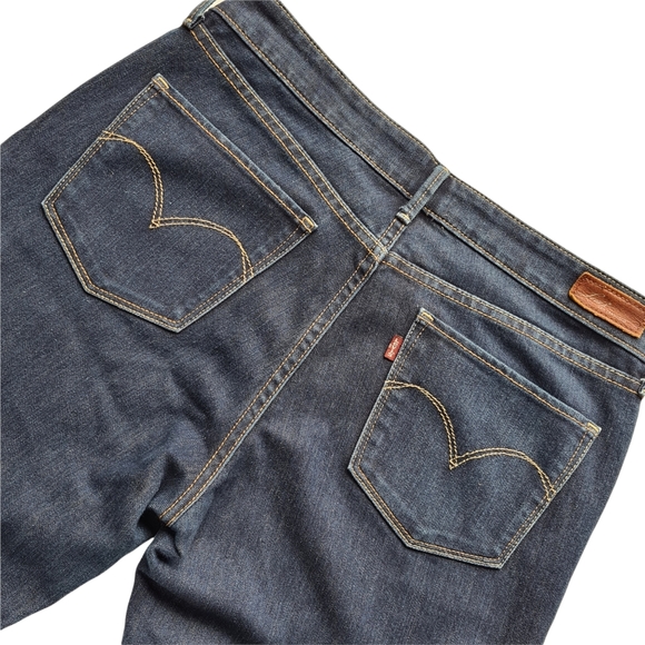 Levis W30 Demi Curve Classic Straight Leg Blue Denim Jeans - Picture 3 of 9
